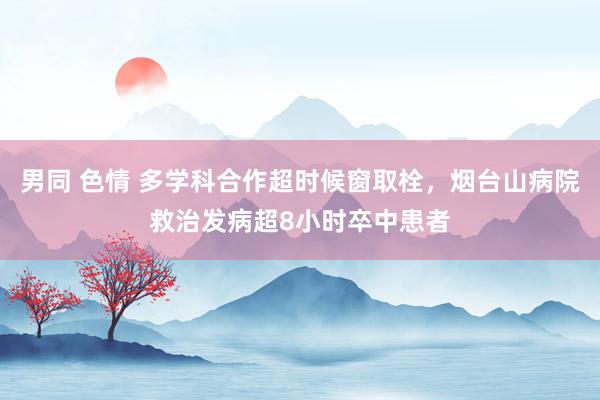 男同 色情 多学科合作超时候窗取栓，烟台山病院救治发病超8小时卒中患者