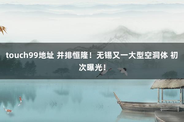 touch99地址 并排恒隆！无锡又一大型空洞体 初次曝光！