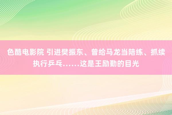 色酷电影院 引进樊振东、曾给马龙当陪练、抓续执行乒乓……这是王励勤的目光