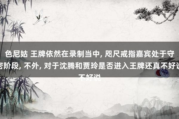 色尼姑 王牌依然在录制当中, 咫尺戒指嘉宾处于守密阶段, 不外, 对于沈腾和贾玲是否进入王牌还真不好说
