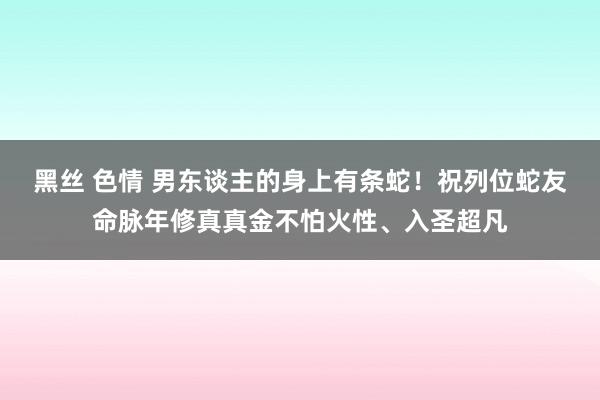黑丝 色情 男东谈主的身上有条蛇！祝列位蛇友命脉年修真真金不怕火性、入圣超凡