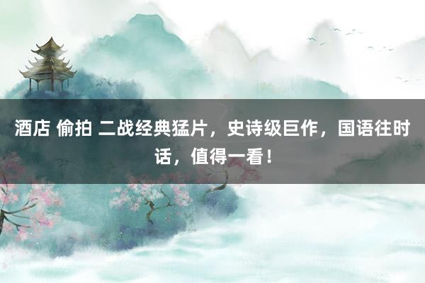 酒店 偷拍 二战经典猛片，史诗级巨作，国语往时话，值得一看！